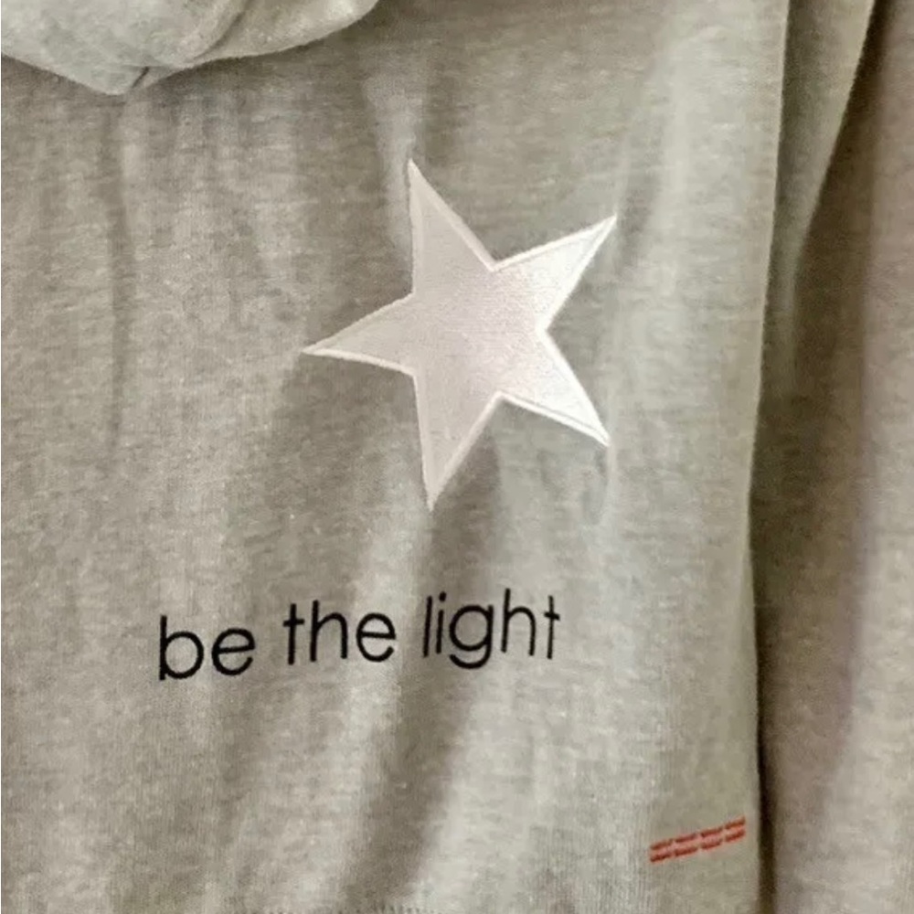 Peace Love World Be The Light Star Full Zip Hoodie